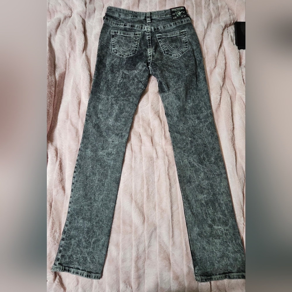 True Religion Billie Mid Rise Straight Size 29